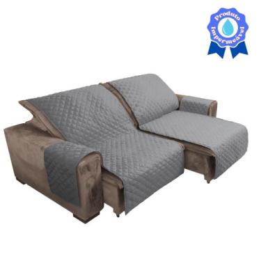 Imagem de Capa protetora de sofá Impermeável retrátil 1,80m x 2,40m 2 partes  - 