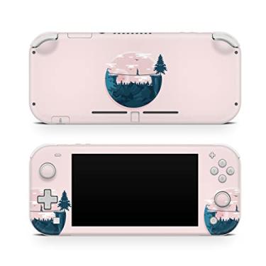 Imagem de TACKY DESIGN Tightrope on The Mountain Skin Compatible with Nintendo Switch lite Skin, Kawai Pink Color Compatible with Switch lite Skin Vinyl 3m Stickers Full wrap Cover