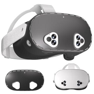 Imagem de SAQICO Silicone Protective Shell Cover for Oculus/Meta Quest 3S Accessories, Washable Sweatproof and Wear-Resistant VR Lens Protective Cover for Quest 3S