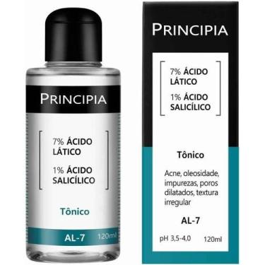 Imagem de Tônico Principia 7% Ácido Lático + 1% Ácido Salicílico AL-7 120ml