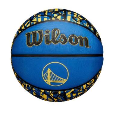 Imagem de Bola de Basquete Oficial Times NBA Team Graffiti 7 Outdoor Wilson, War