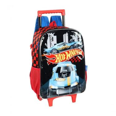 Imagem de Mochila De Rodinhas Escolar Hot Wheels Ic41512 - Preto
