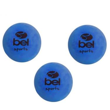Imagem de Kit Bolinhas Resistente para Frescobol de Borracha Tamanho 3 Bel Fix -