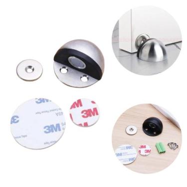 Imagem de Trava Fixador Prendedor Porta Anti Vento Impacto - Magnético Com Imã F