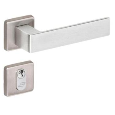 Imagem de Fechadura Tess Externa 1300-40mm escovada Imab Roseta Quadrada