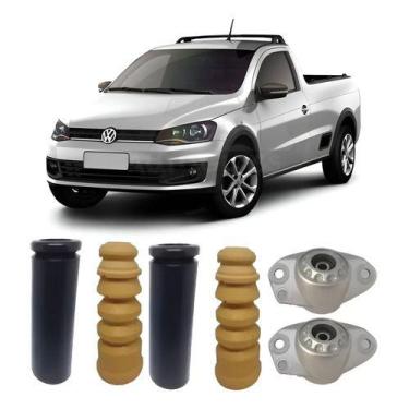 Imagem de Par Kit Batente Coifa Coxim Traseiro Saveiro G6 2013 À 2016 - Vituri