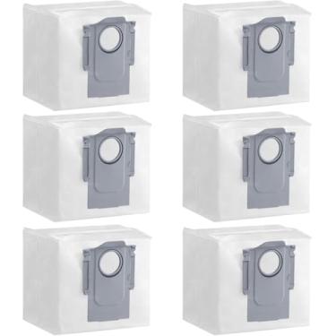 Imagem de Pacote com 6 sacos originais de substituição para aspirador de pó de 2,7 L para roborock S8 Pro Ultra, S8+, S7 MaxV Ultra, S7 Max Ultra, Q5+, Q5Pro +, Q7 Max+, Q8 Max+
