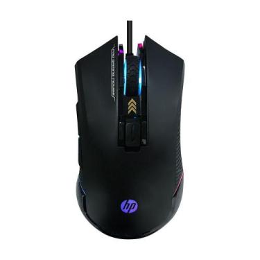 Imagem de Mouse Gamer USB HP G360 RGB Preto 6200 DPI PIXART P3327