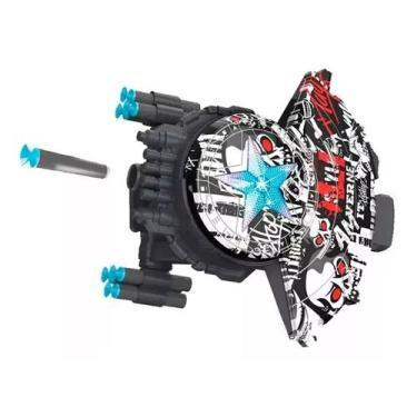 Imagem de Escudo Lançador Dardos Capitão Caveira Com Luz Brinquedo - 99 TOY