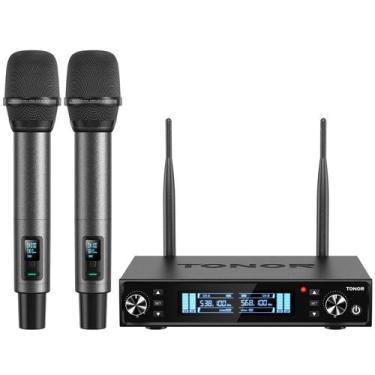 Imagem de Sistema de Microfone Sem Fio TONOR TW550 UHF Recarregável