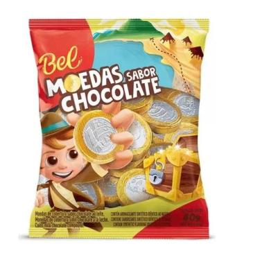 Imagem de Moedas sabor Chocolate Bel 40g (10 moedas)