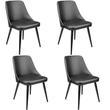 Imagem de Kit com 4 Cadeiras para Sala de Jantar Bárbara - Rivatti