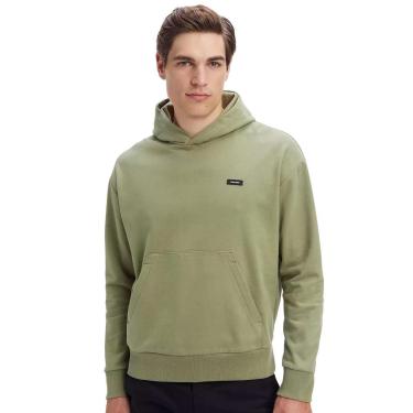 Imagem de Moletom Calvin Klein Canguru Hoodie CK Tag Verde Oliva-Masculino