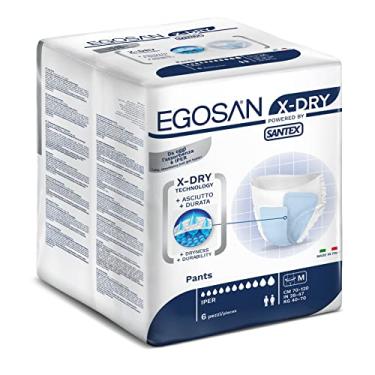 Imagem de Egosan Roupa íntima para adultos para incontinência com 8 horas de proteção, tecnologia X-Dry para absorção superior, descartável para homens e mulheres (médio)