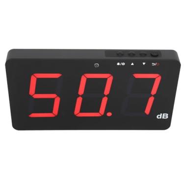 Imagem de Medidor de Nível de Som Montado na Parede Com Grande Tela LCD, Leitor de Decibéis de Alta Precisão para Fábrica de Escola de Escritório Em Casa