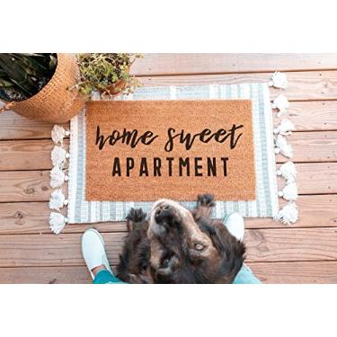 Imagem de Home Sweet Capacho de boas-vindas para casa, presente de boas-vindas, capacho engraçado, capacho fofo, capacho para casa, doce, casa, engraçado, presente de inauguração, decoração de alpendre, 40 x 61