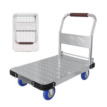 Imagem de Exdeploy Caminhão de Plataforma de Aço Dobrável de 36" L X24 W, Capacidade de 2.000 Libras, Caminhões de Plataforma de Movimentação para Serviços Pesados, Carrinho de Mão para Mantimentos, Transporte