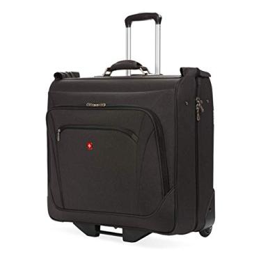 Imagem de SwissGear 7895 Bolsa premium com rodinhas para roupas, bônus para pendurar, masculina e feminina, bagagem de mão, Cinza mesclado, 24-Inch, 7895 Bolsa de roupa premium com rodinhas
