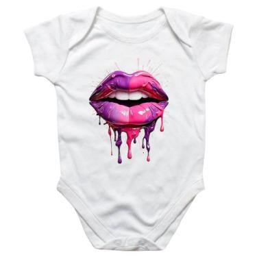 Imagem de Body intantil Labios pink e purpura derretendo - Alearts, G