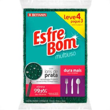 Imagem de Esponja Esfrebom Leve C/04-4544 - BETTANIN