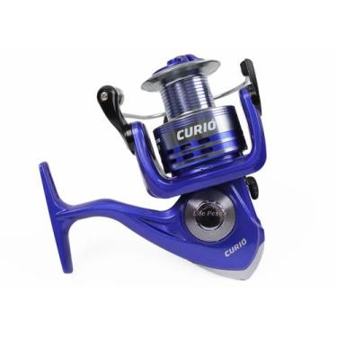 Imagem de Molinete Albatroz Fishing Curió G2-30 Alumínio - 3 Rolamentos, Cor azu