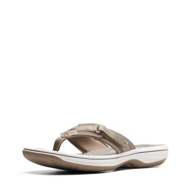 Imagem de Clarks Chinelo feminino Breeze Sea, Cinzento-acastan, 12