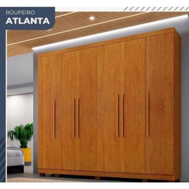 Imagem de Guarda Roupa Casal 6 Portas Atlanta Benetil Móveis - Cinamomo