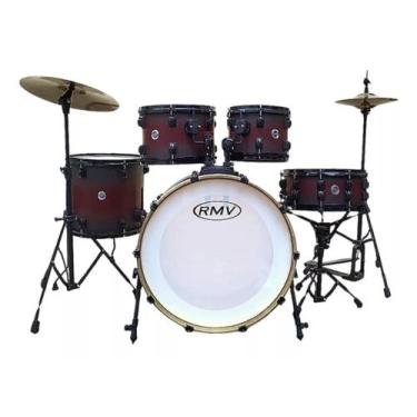Imagem de Bateria Rmv Infinity 20 Adultos Satinado.Vermelha