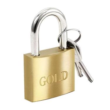 Imagem de Cadeado Segurança Aço Maciço - GOLD, 50mm