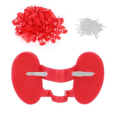 Imagem de 100 P?S Protetor de Olhos de Frango Conjunto Sem Pino Blinders de Aves ¨®culos de Frango Frango ¨®culos Anti Bicar Fais?o (feixe duplo)