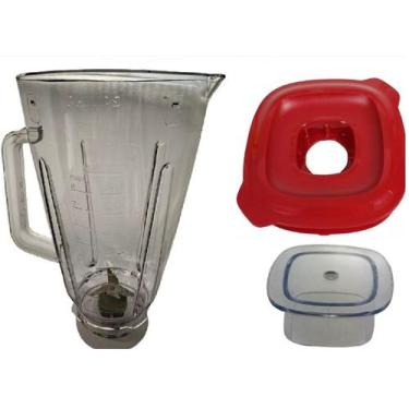 Imagem de Copo Acrílico Tampa Vermelha Liquidificador Walita HR2270   - Philips 