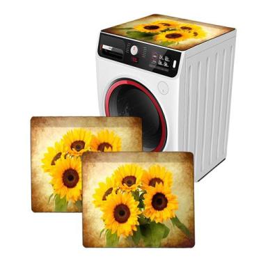 Imagem de Capas para Lavadora e Secadora REAIJUNPIN - Protetor de Topo 60x60cm (