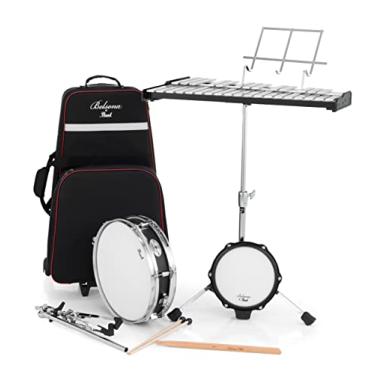 Imagem de Pearl Kit de percussão educacional para estudantes Glockenspiel Bell com tarola, bloco de treino ajustável, estojo de transporte, bastões e marretas (PL200C)