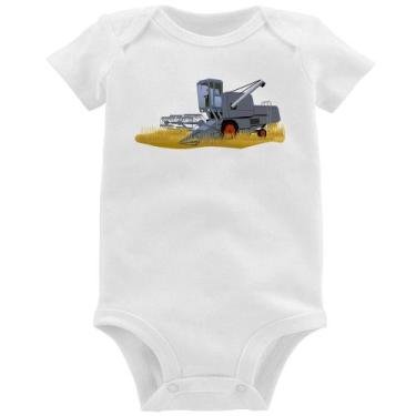 Imagem de Body Bebê Colheitadeira - Foca na Moda, Branco, M