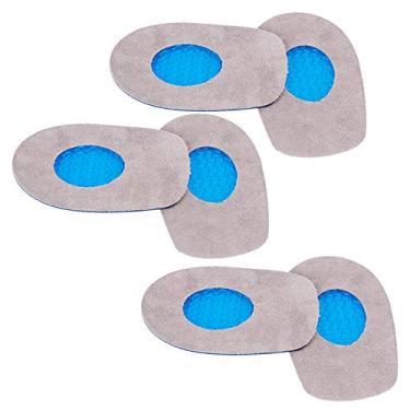 Imagem de Copas de Calcanhar de Silicone Macias Rts P de Palmilhas de Calcanhar para Sapatos de Pé e Conforto Com Barragem e Amortecimento de IC (Bloco de salto masculino)