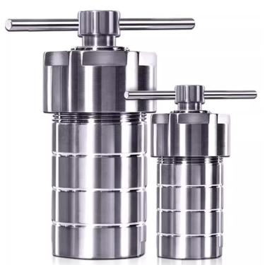 Imagem de Reator hidrotérmico de autoclave com politetrafluoretileno de aço inoxidável 304 revestido para processo hidrotérmico de laboratório (100ML),200ML