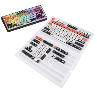 Imagem de 122 Keys Pudding Keycap Conjunto, Caps de Teclas Personalizadas Definir o Brilho da Sublimação de Cor de Cor de Cor de Cor, Com o Perfil da Chave MSA para o Perfil MSA Chaps para