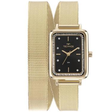 Imagem de  Relógio Technos Mini Elegance Feminino Pulseira Duas Voltas GL32AP/1P