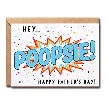 Imagem de QPTADesignGift Cartão Happy Father's Day - Hey Poopsie - Perfeito para o Dia dos Pais - Cartão engraçado do Dia dos Pais - Presente para Poopsie - Cartão para pai - Melhor presente de Poopsie Ever