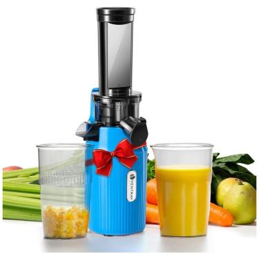 Imagem de Centrifuga de Frutas com Baixa Velocidade de 60 RPM e Fácil de Limpar, 110V 100W, Ventray, Azul