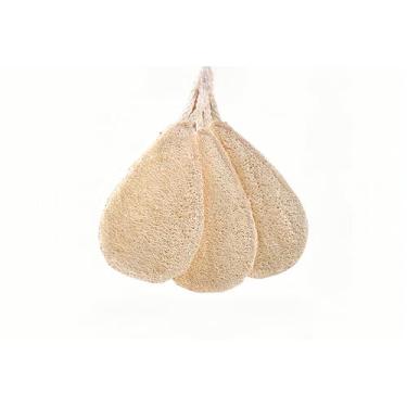 Imagem de Esponjas de bucha naturais para pratos, esfregão de cozinha de bucha, biodegradável sem odor, esponja de lavar louça ecológica natural para limpeza e esfregar a cozinha (2 peças) (gota de água)