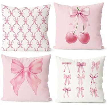 Imagem de LMABBAQA Capas de almofada rosa (45 x 45 cm)