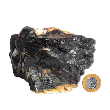 Imagem de Ônix Preto Pedra Bruto Natural 1 a 1,5kg Média 12cm Tipo B - Cristaisd