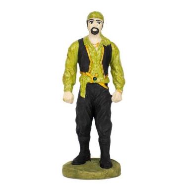 Imagem de Escultura Cigano Verde Claro 15 cm em Resina - Lua Mística - 100% Orig