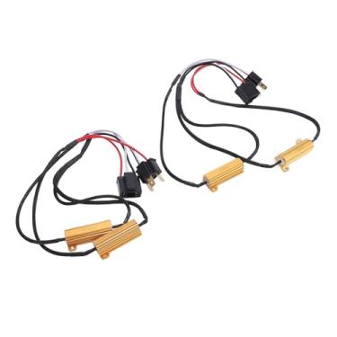 Imagem de 50W 6OHM LED Resistor Anti Flicker Decodificador Adaptador de Chicote de relé, Configuração de Plug e Reprodução, Material Premium, Intensificador de Visibilidade Luz de