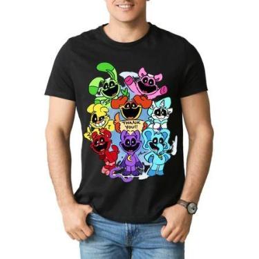 Imagem de Linda Camiseta Poppy Playtime Camisa 100% Algodão infantil e adulto Bl