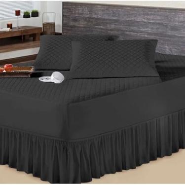 Imagem de Protetor Impermeável para Colchão Casal Box(preto)