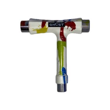 Imagem de GHOST BOARDS Kit de ferramentas de skate Y3 – Ferramenta T multifuncional para skate, longboard, rolo e skate – Ferramenta portátil multifuncional com chave Allen tipo T e chave Phillips tipo L