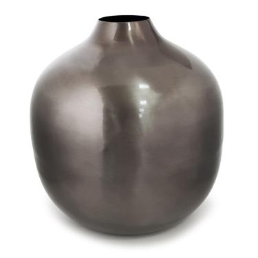 Imagem de Vaso Formato Bola em Metal Decorativo 20x22cm