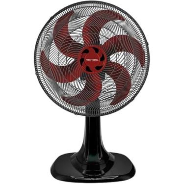 Imagem de Ventilador de Mesa Oscilante, Turbo 6 Pás Premium, Vermelho, 30cm, 220V